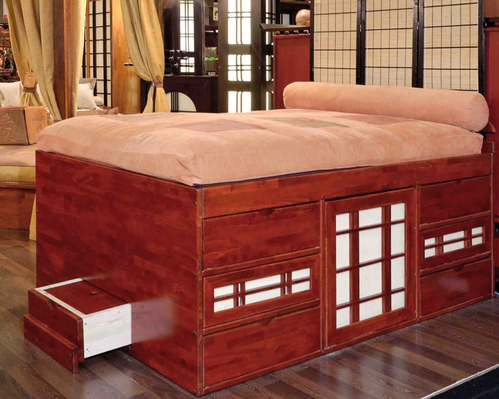 Lits à tiroirs, armoireslits et lits escamotables chez Futons et