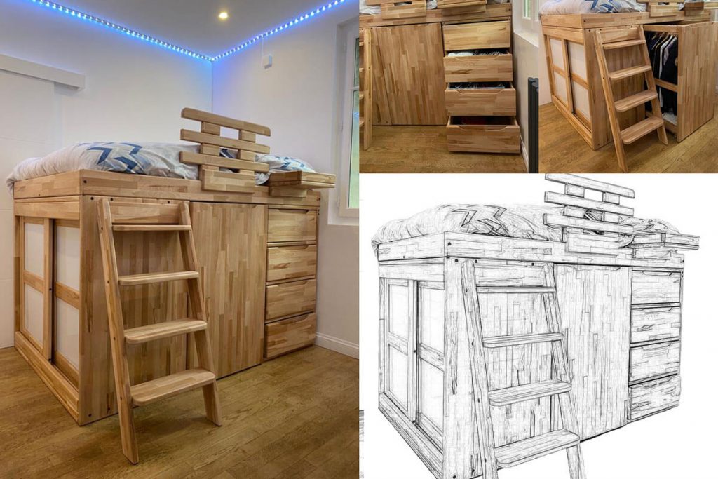 Lits à tiroirs, armoires, lits escamotables à Futons, Traditions